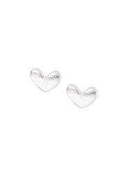 Zilveren Hartjes Oorstekers Zilver - LEEF mode en accessoires