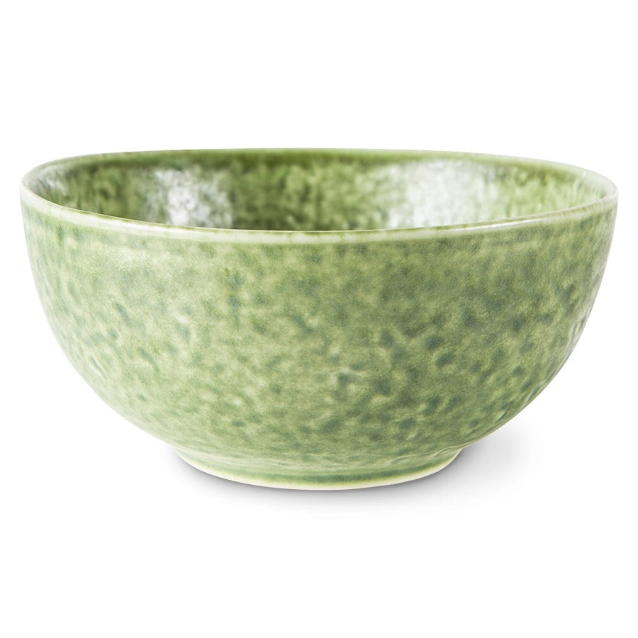 the emeralds ceramic dessert bowl organic Green - LEEF mode en accessoires