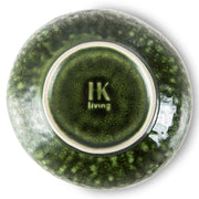 the emeralds ceramic dessert bowl organic Green - LEEF mode en accessoires