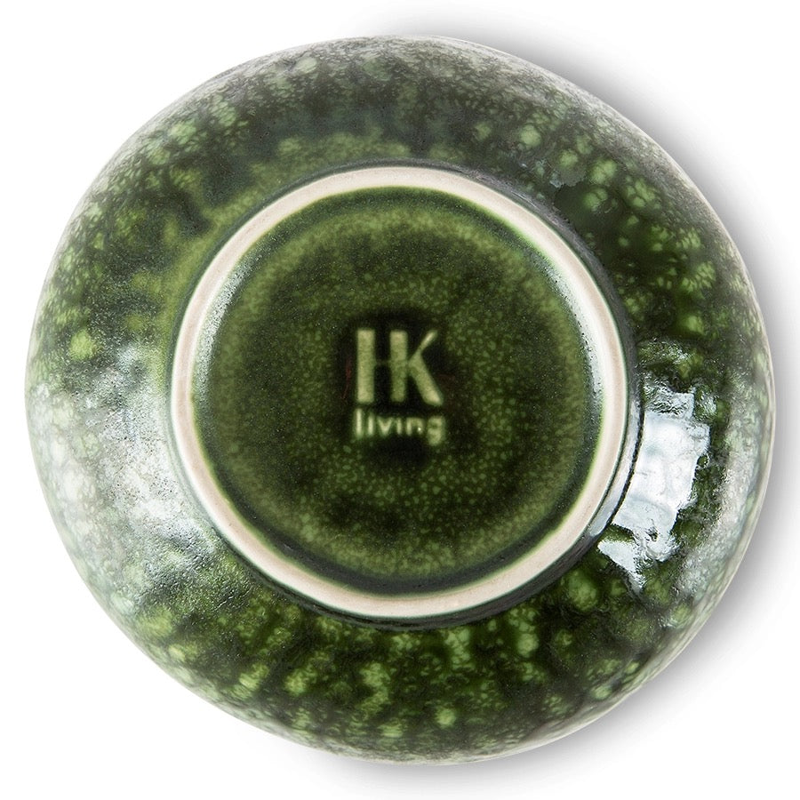 the emeralds ceramic dessert bowl organic Green - LEEF mode en accessoires