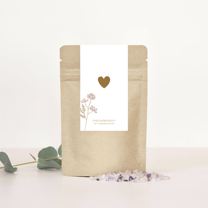 (voeten)Badzout heart - LEEF mode en accessoires