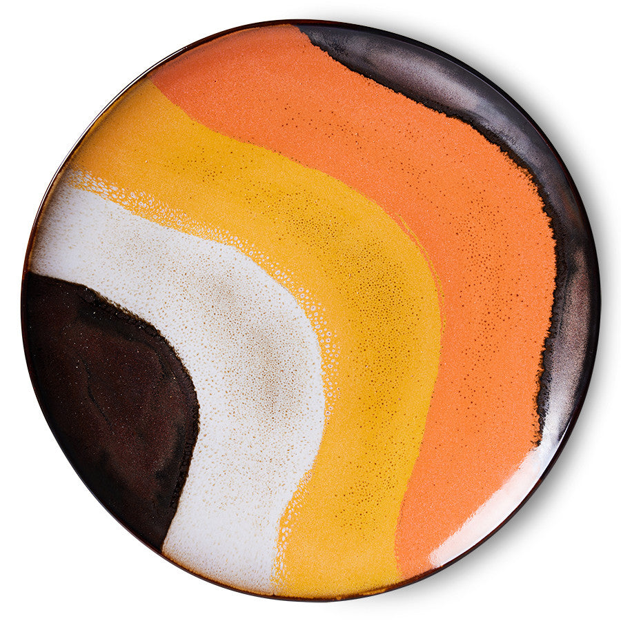 70's Ceramics Dinner plate Retro Wave - LEEF mode en accessoires