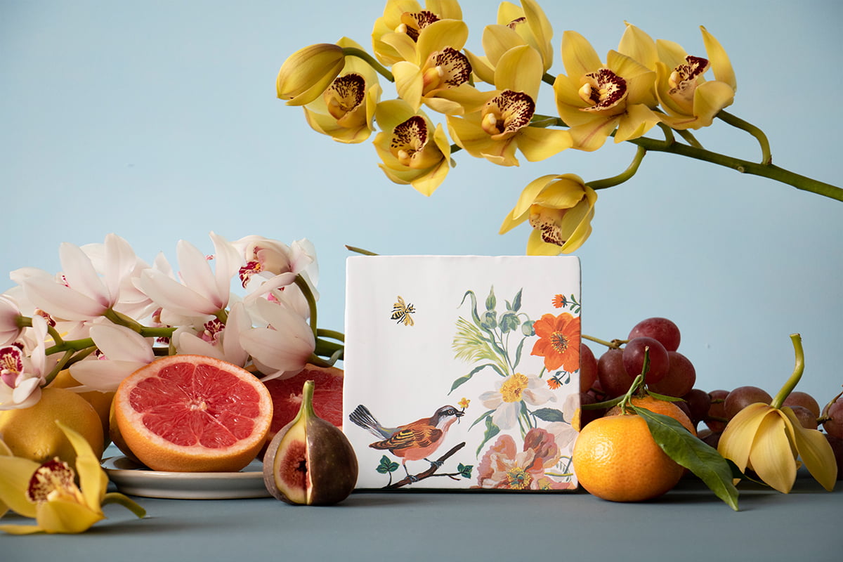 Birds and Bees 10 x 10 van StoryTiles te koop bij LEEF mode en accessoires Meppel