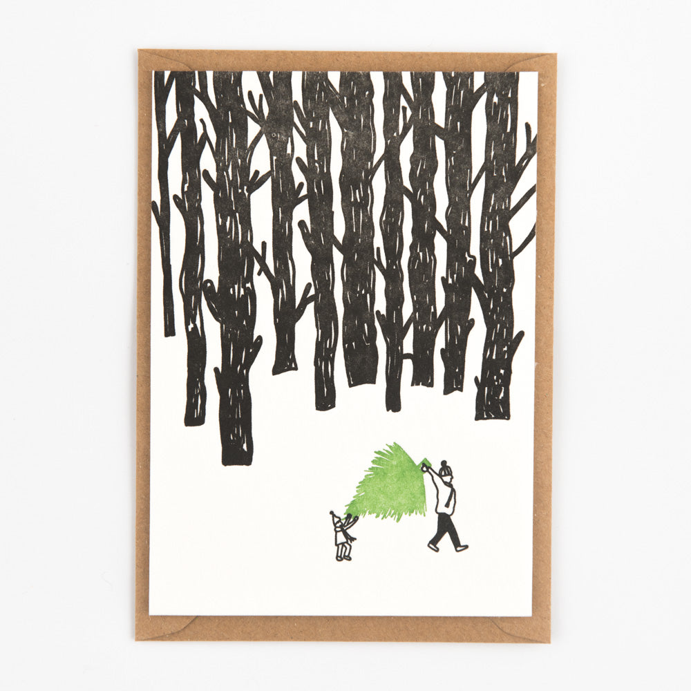 Carrying a Christmas Tree van Mr & Ms Flash te koop bij LEEF mode en accessoires Meppel