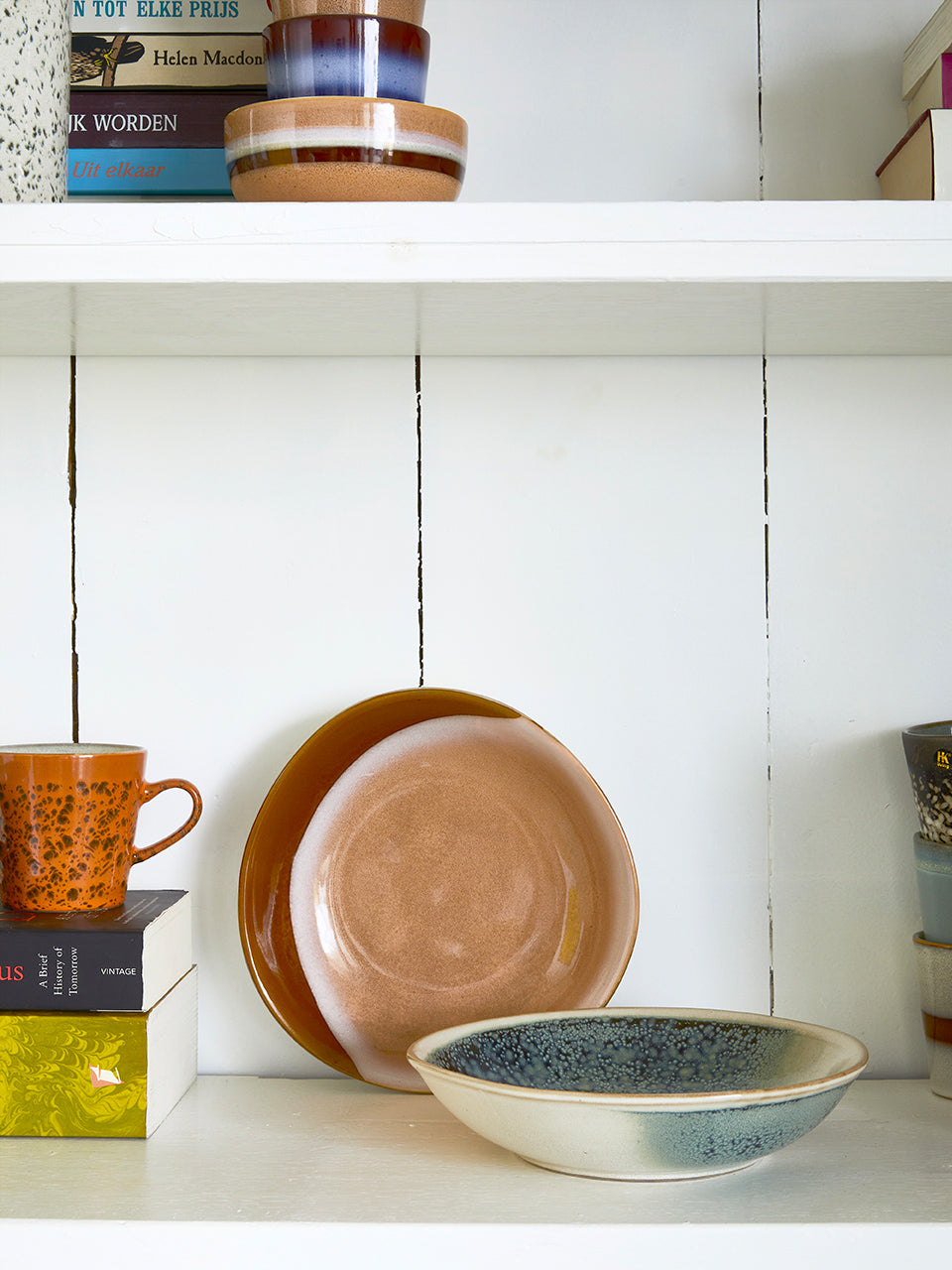 Ceramic 70's curry bowls Mist van HKliving te koop bij LEEF mode en accessoires Meppel