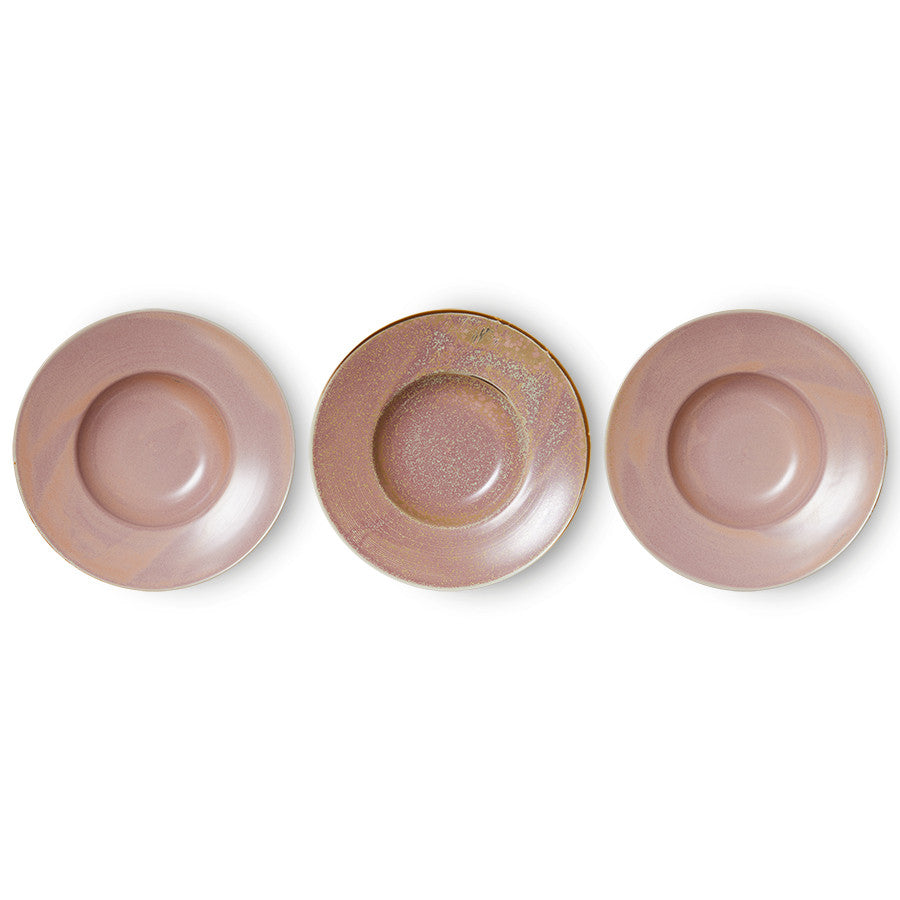 Chef Ceramics Pasta Plate Rustic Pink - LEEF mode en accessoires