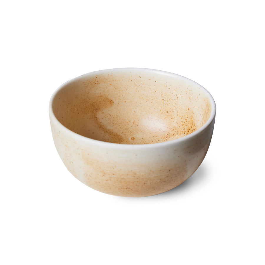 Chef ceramics: bowl rustic cream/brown - LEEF mode en accessoires