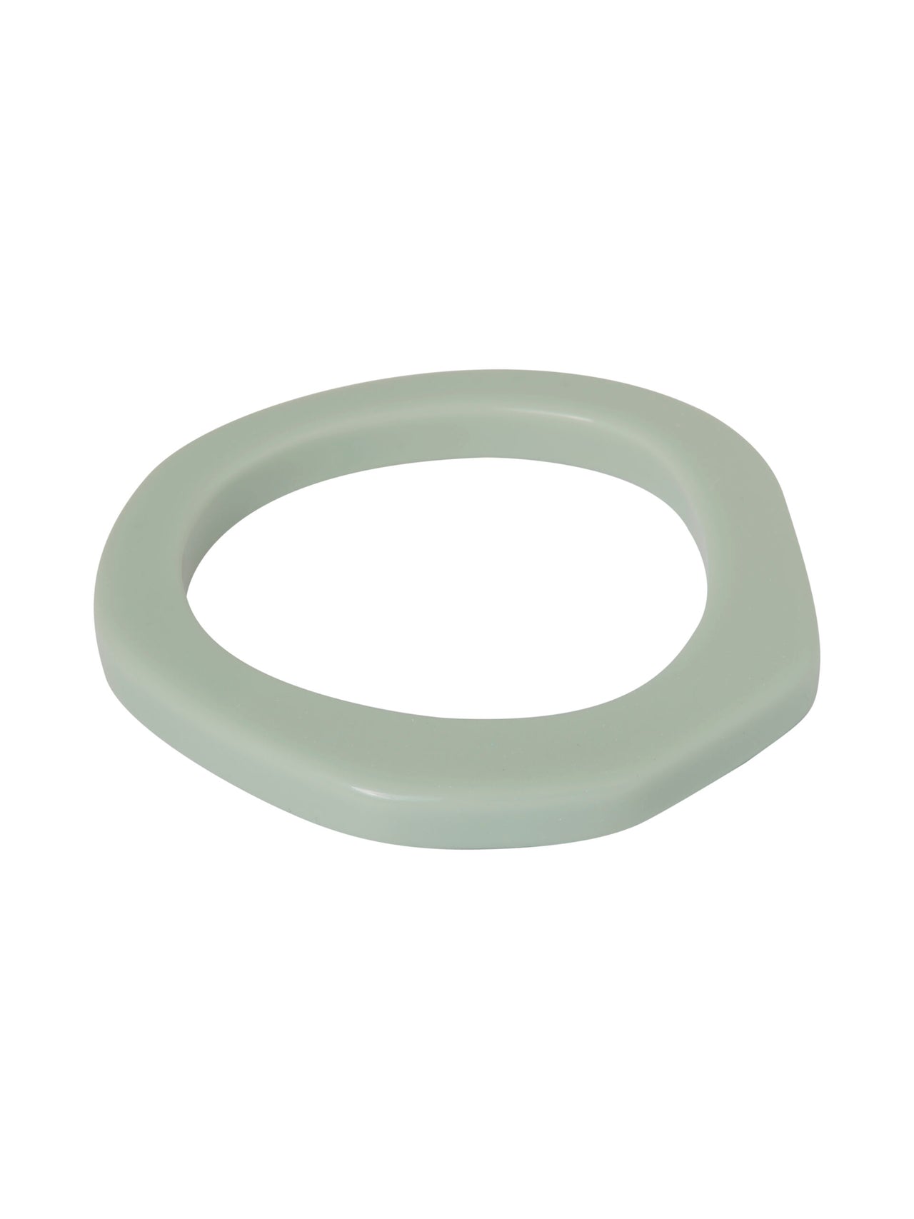 Organic bangle gelakte hars licht groen - LEEF mode en accessoires