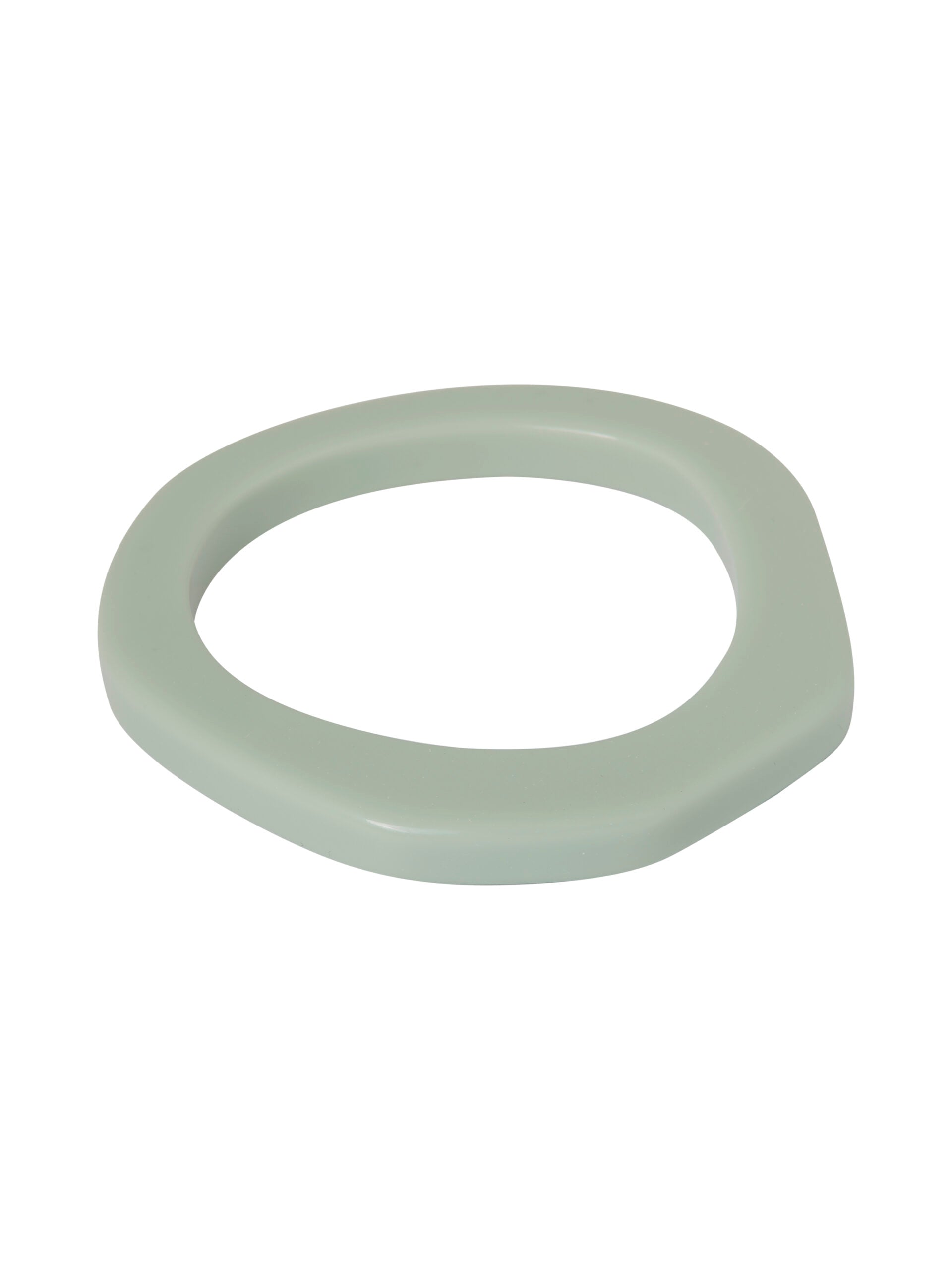 Organic bangle gelakte hars licht groen - LEEF mode en accessoires