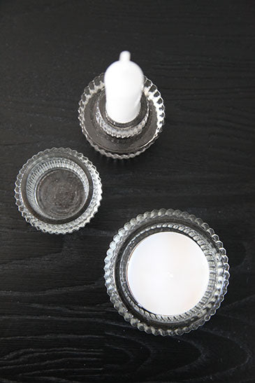 Ribbel waxinelichtje Glas van Ons Hus te koop bij LEEF mode en accessoires Meppel