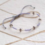 Warrior Smokey Quartz Silver Bracelet Smokey quartz - LEEF mode en accessoires