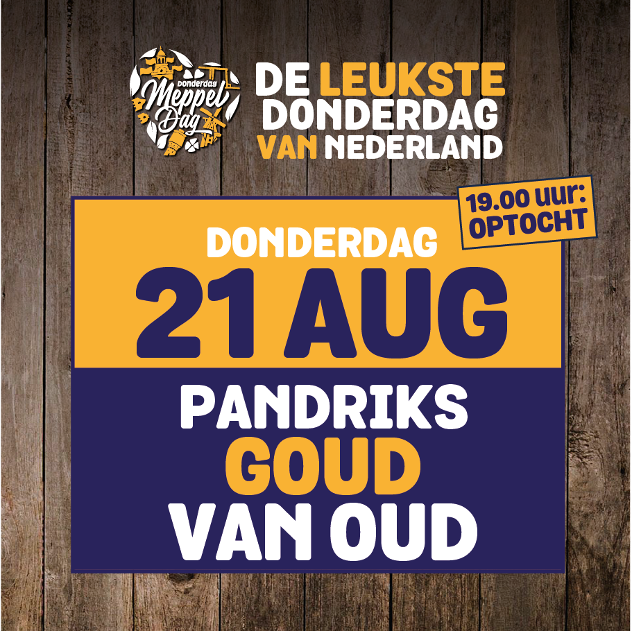 Donderdag Meppeldag 21 augustus 2025