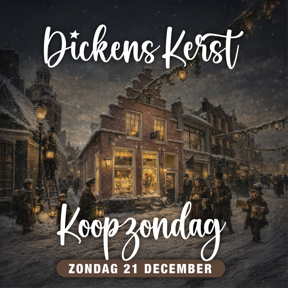 Dickens-koopzondag in Meppel met historische personages en winterse kerstsfeer in de binnenstad