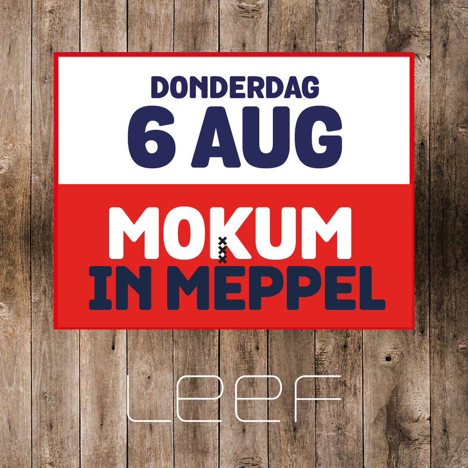 Gezellige sfeer tijdens Mokum in Meppel op de Donderdag Meppeldag in de binnenstad van Meppel.