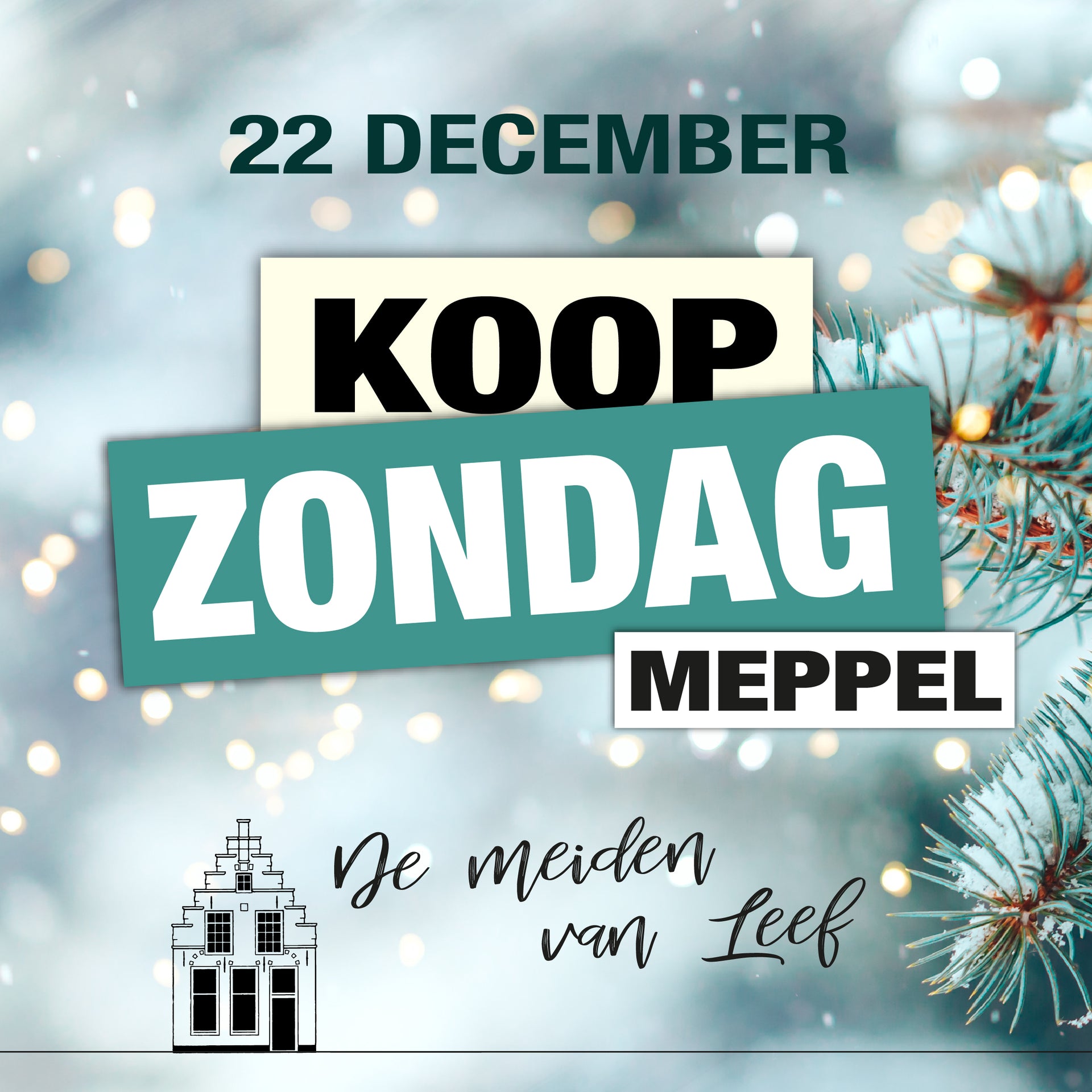 Koopzondag 22 december 2024 Meppel