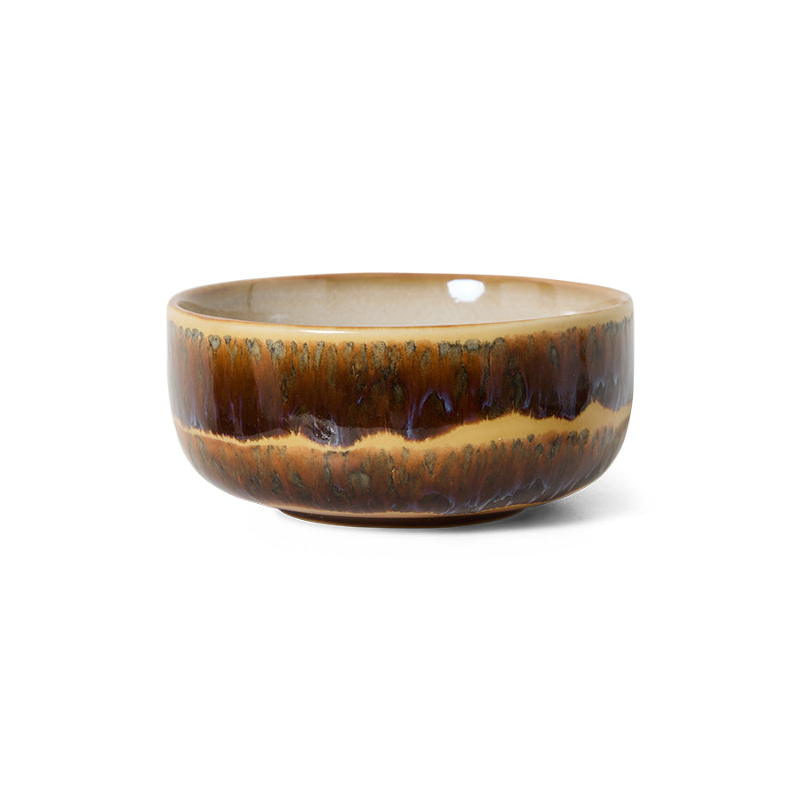 70's Ceramics Dessert Bowl Cliffs