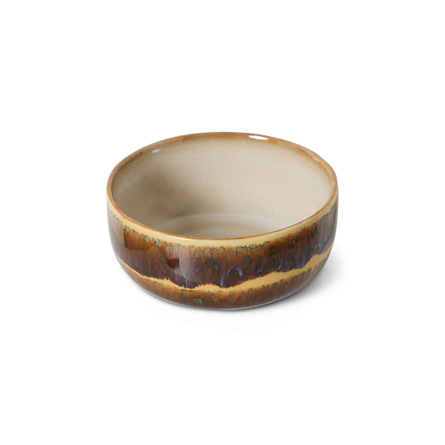 70's Ceramics Dessert Bowl Cliffs