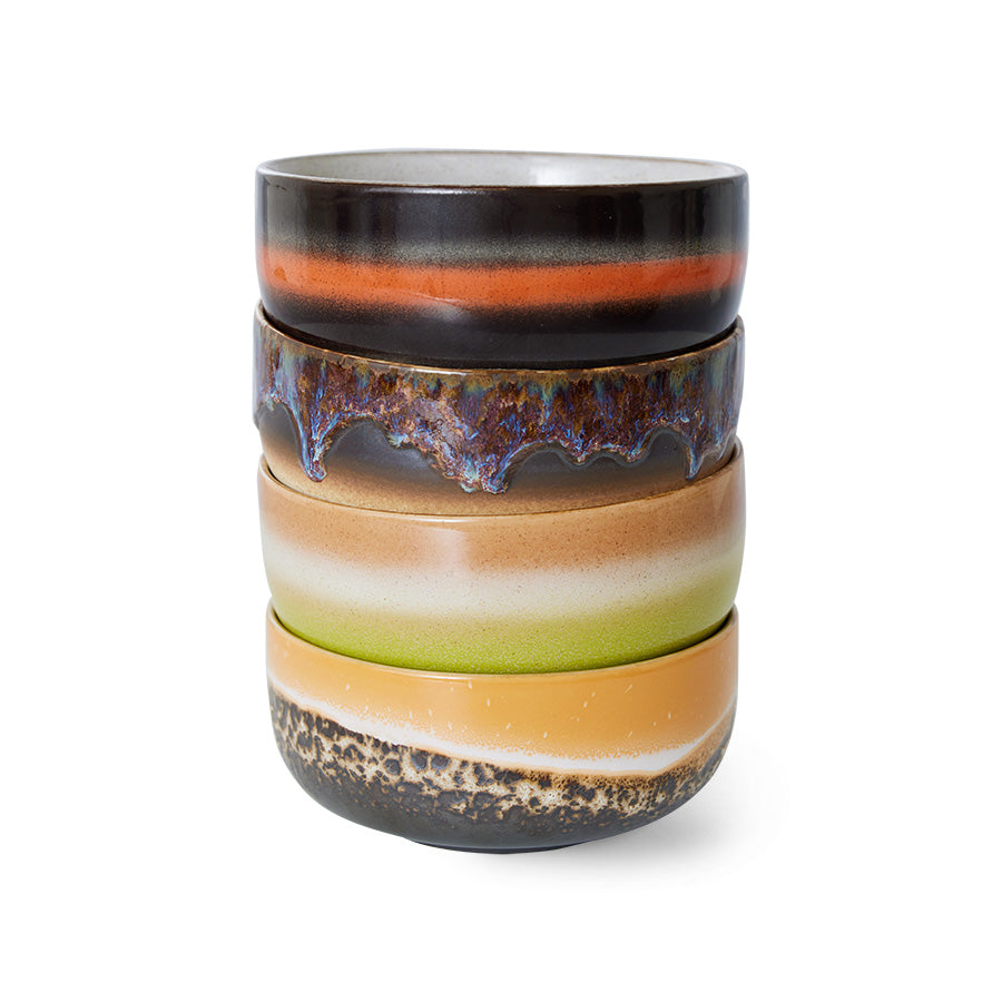 70's Ceramics Dessert Bowls Aurora - LEEF mode en accessoires