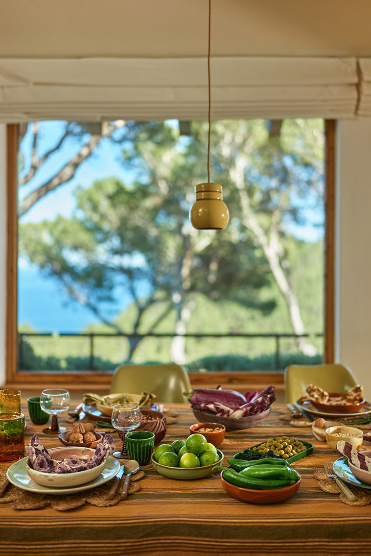 70sCeramicsDinnerPlatePalms__6