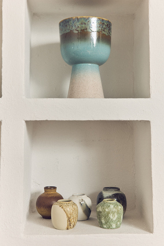 70's Ceramics Small Vases (set of 4) Canyon - LEEF mode en accessoires
