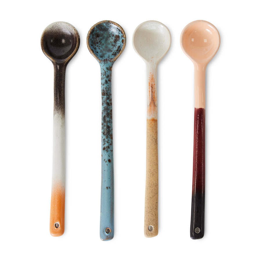 70's Ceramics Spoons L (4 stuks) Breeze - LEEF mode en accessoires