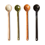 70's Ceramics Spoons L (4 stuks) - LEEF mode en accessoires