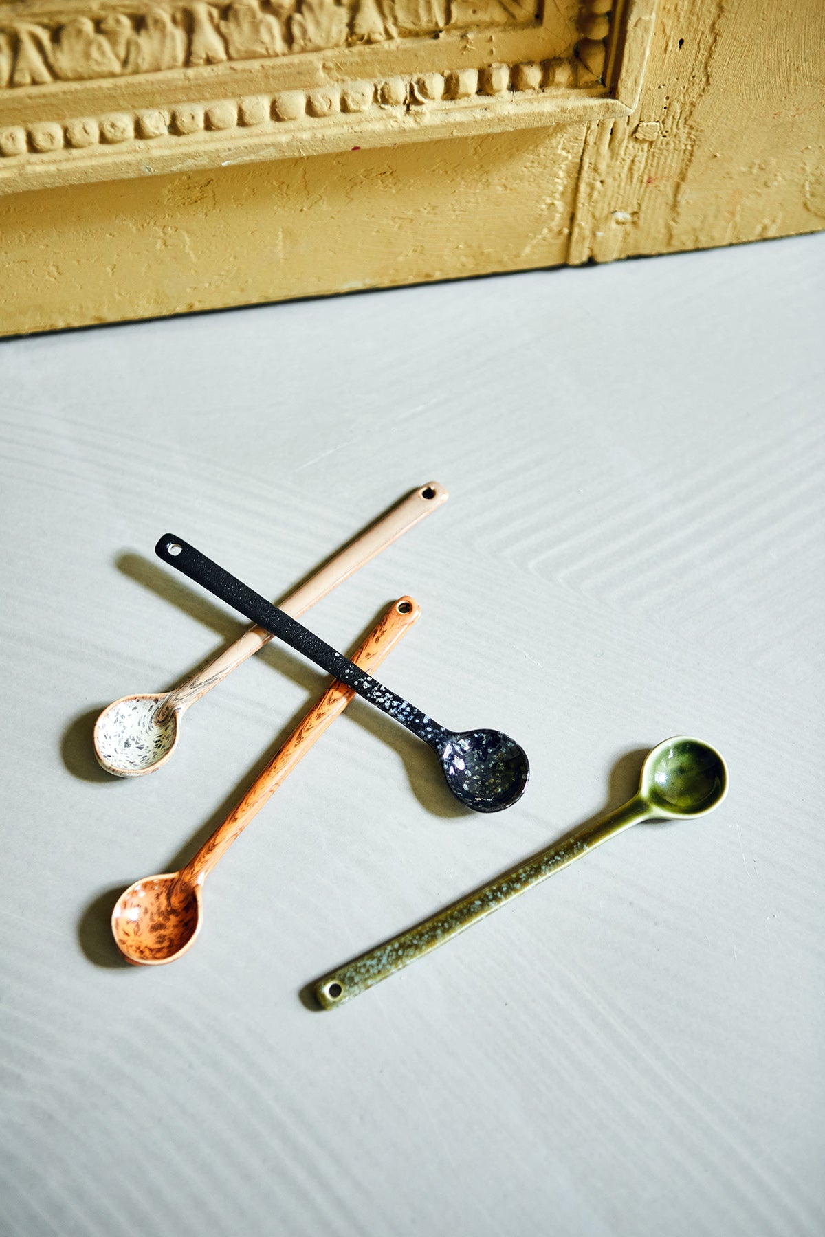 70's Ceramics Spoons L (4 stuks) - LEEF mode en accessoires