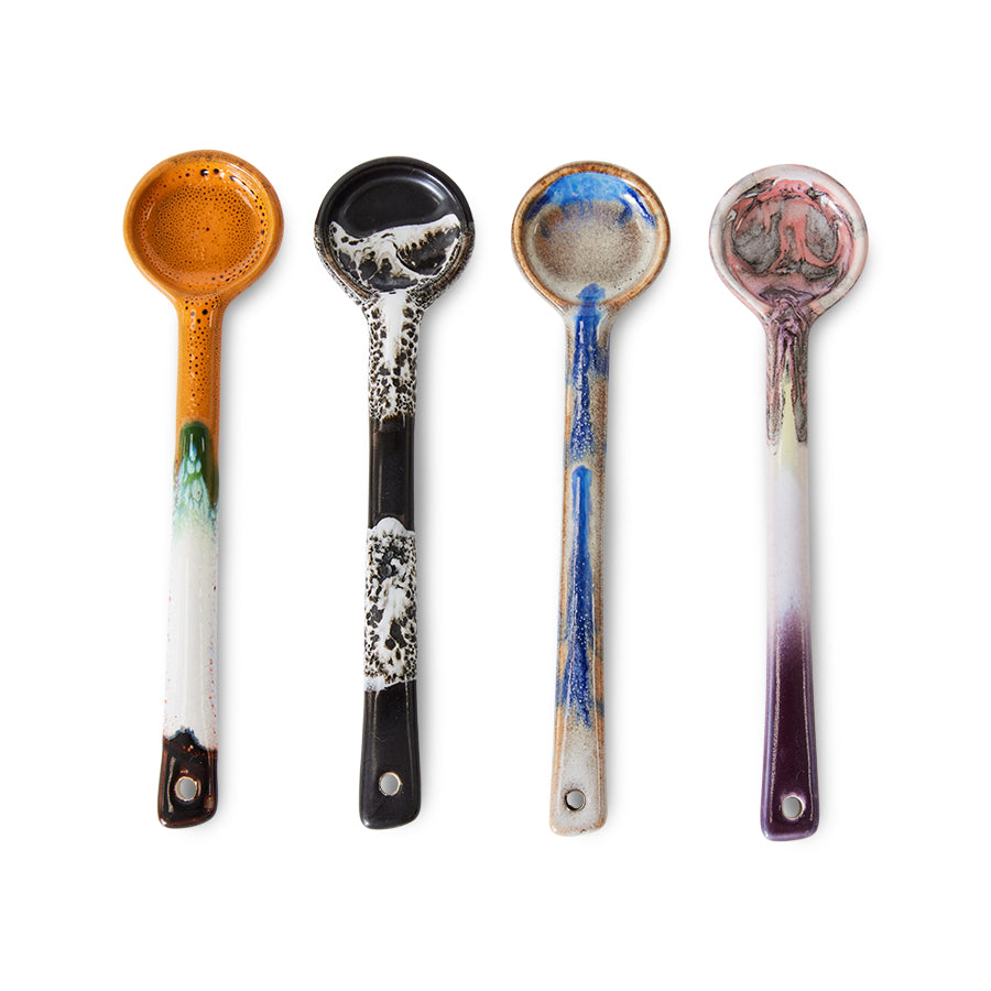 70's Ceramics Spoons M (4 stuks) Force - LEEF mode en accessoires