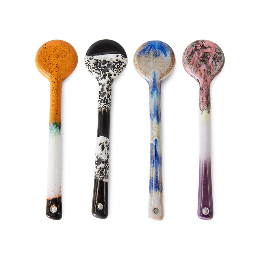70's Ceramics Spoons M (4 stuks) Force - LEEF mode en accessoires