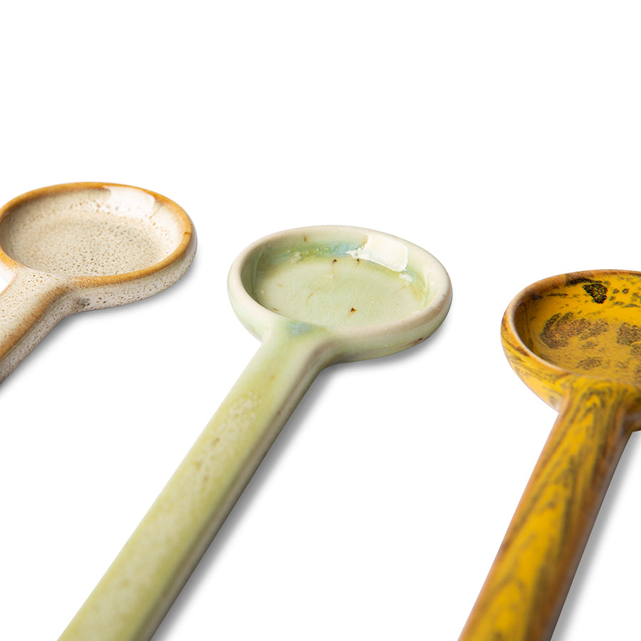 70's Ceramics Spoons M (4 stuks) - LEEF mode en accessoires