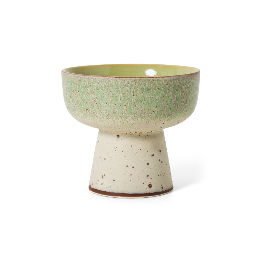70's Ceramics Tapas Bowl on Base L Slush - LEEF mode en accessoires