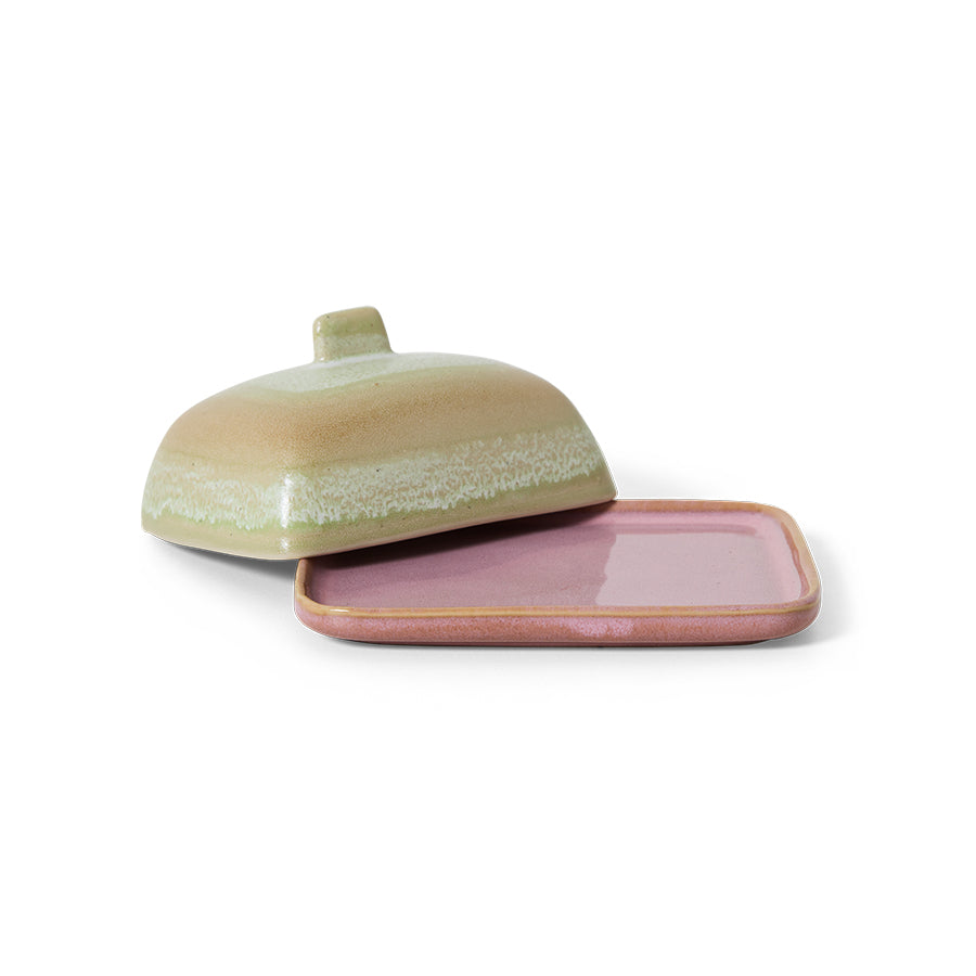 70s ceramics: butter dish Skyline
