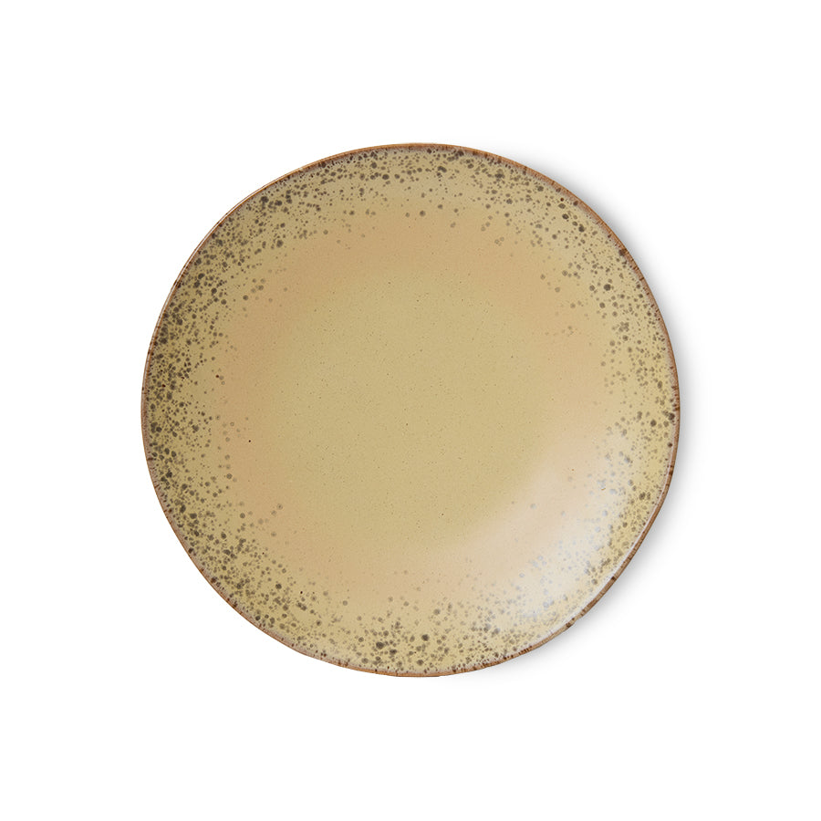70s ceramics: dinner plate Grit