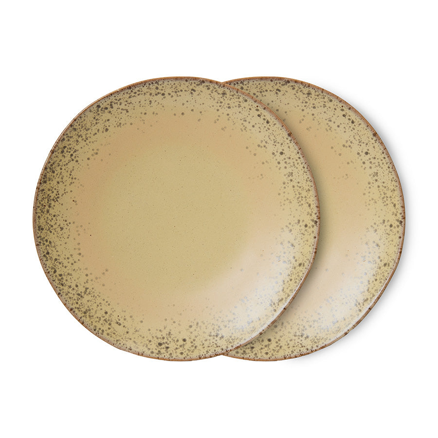 70s ceramics: dinner plate Grit