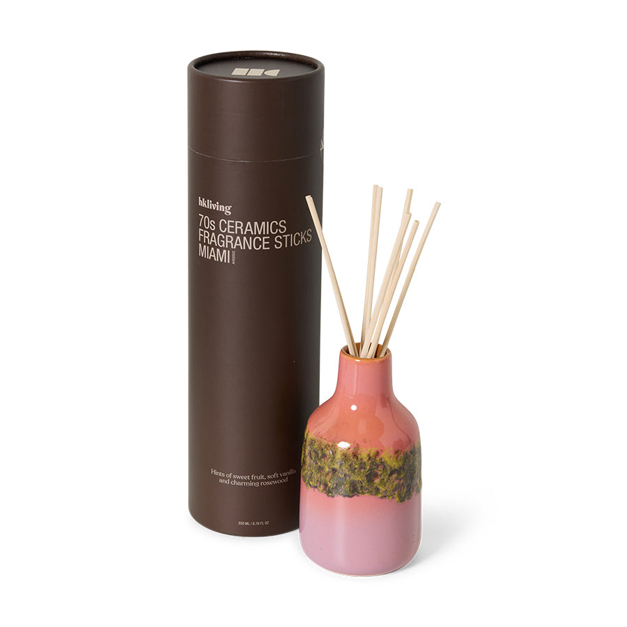 70s ceramics: fragrance sticks Miami
