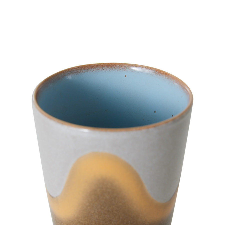 70's ceramics tea mug Oasis - LEEF mode en accessoires