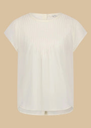 ANNE BLOUSE  9999 Bone White - LEEF mode en accessoires