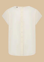 ANNE BLOUSE  9999 Bone White - LEEF mode en accessoires