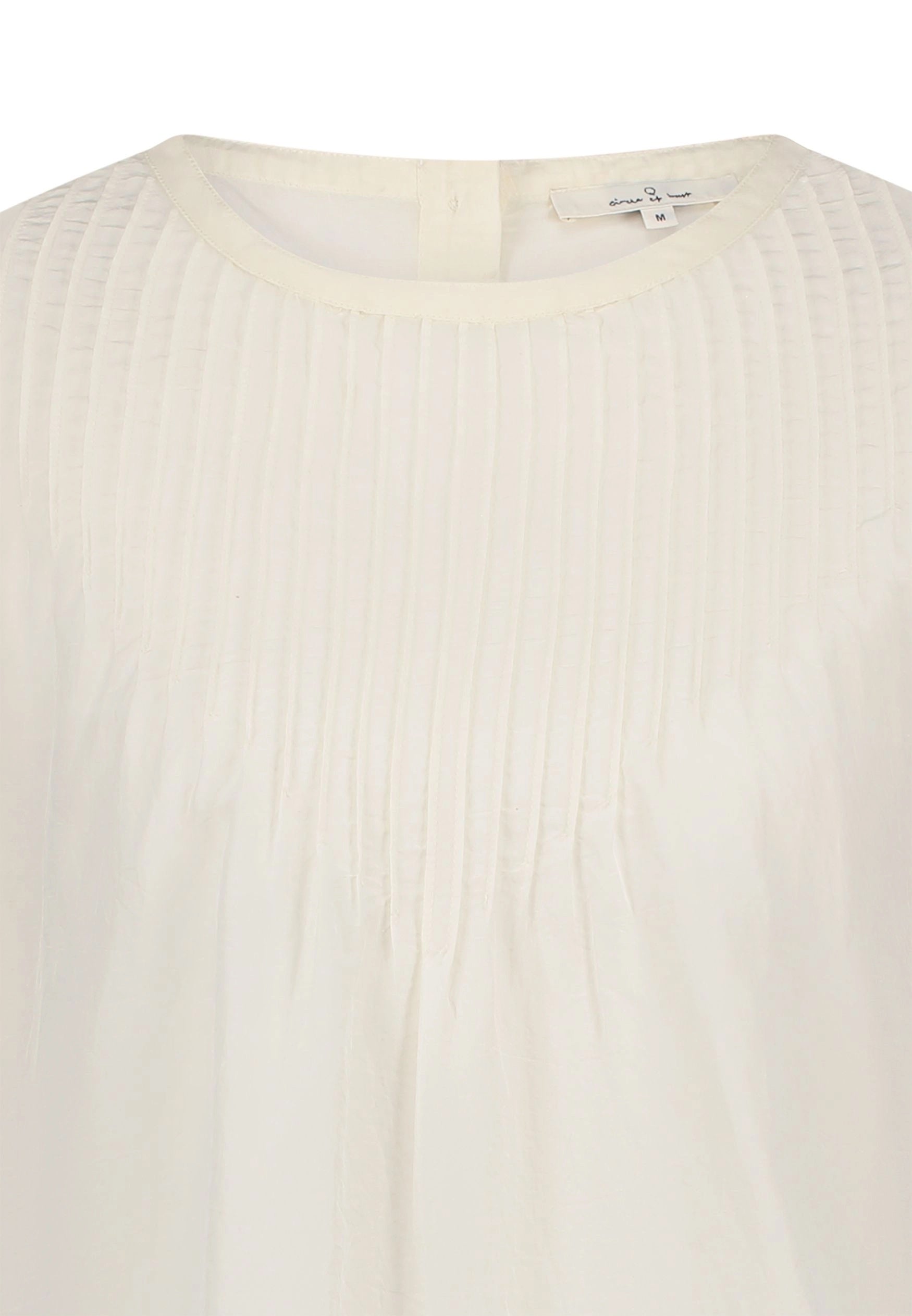 ANNE BLOUSE  9999 Bone White - LEEF mode en accessoires