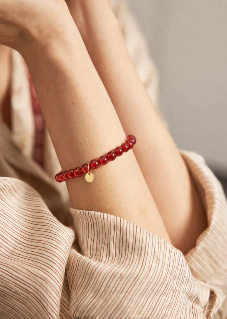 ARMBANDJEMETGEMSTONEBALLETJESBurntOrange__2