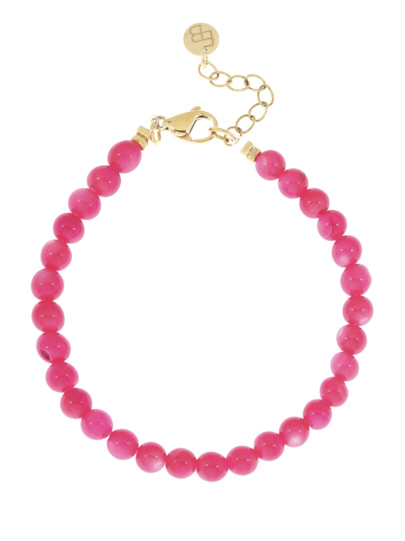 ARMBANDJEMETGEMSTONEBALLETJES_APRICOTfelroze__1