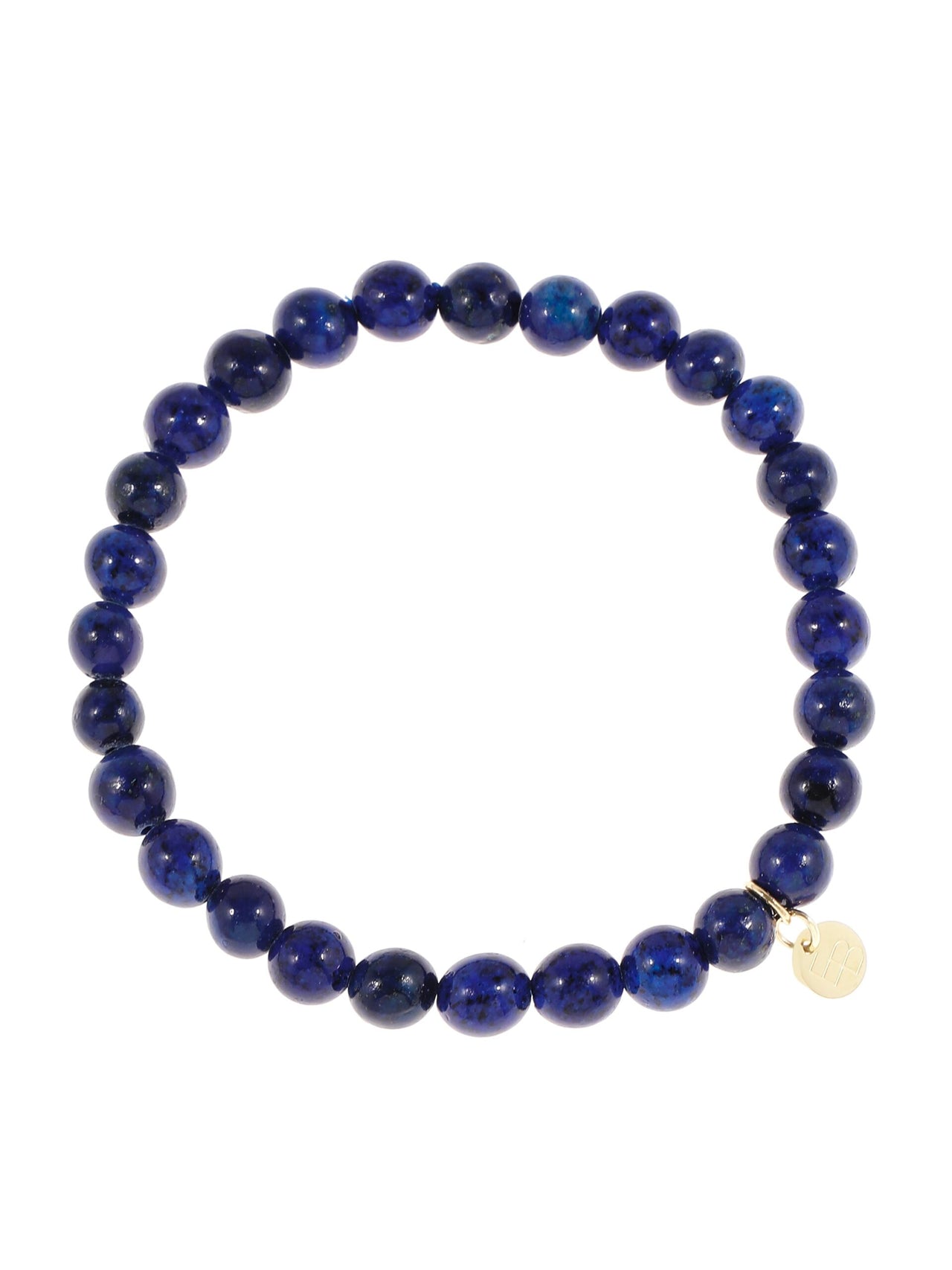ARMBANDJE MET GEMSTONE BALLETJES / BLAUW blauw