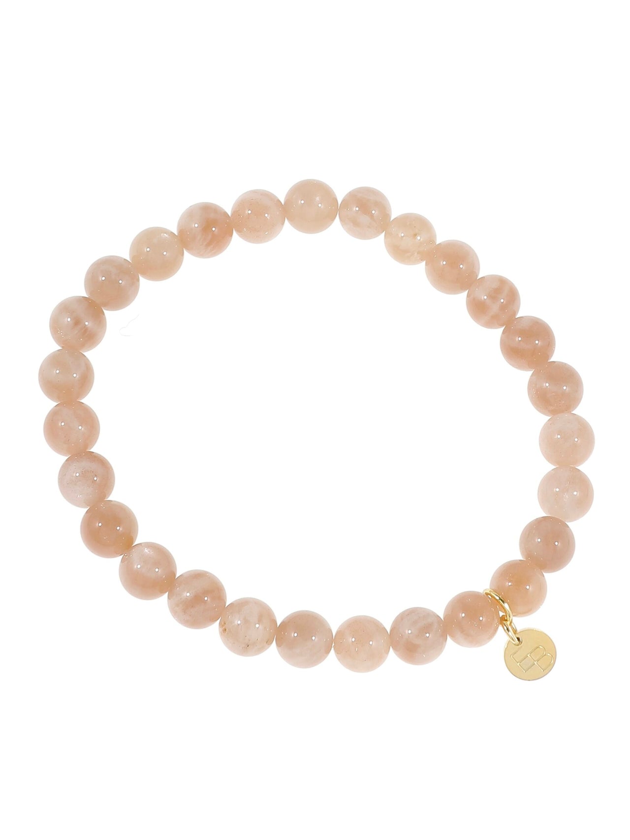 ARMBANDJE MET GEMSTONE BALLETJES / NUDE Nude