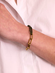 ARMBANDMETTOUWENGOUDENSCHAKELSarmygreen__2