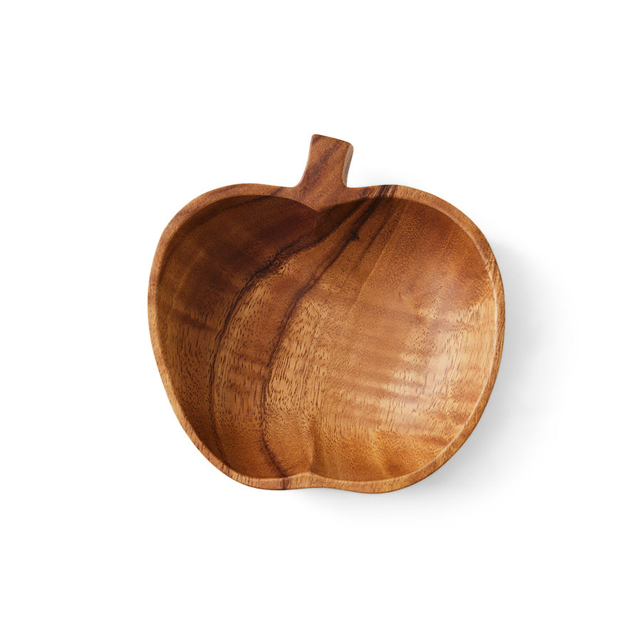 Acacia apple bowl M