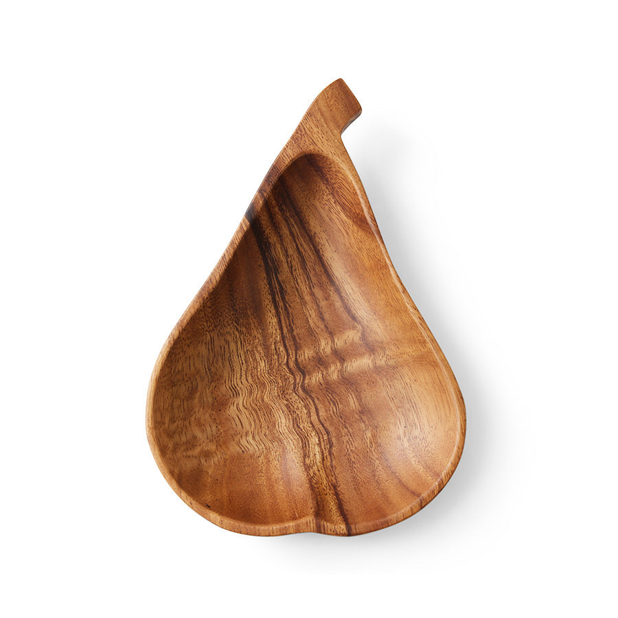 Acacia pear bowl L