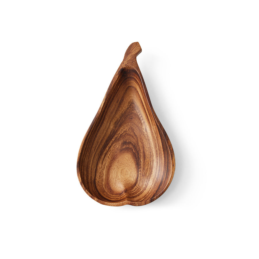 Acacia pear bowl M