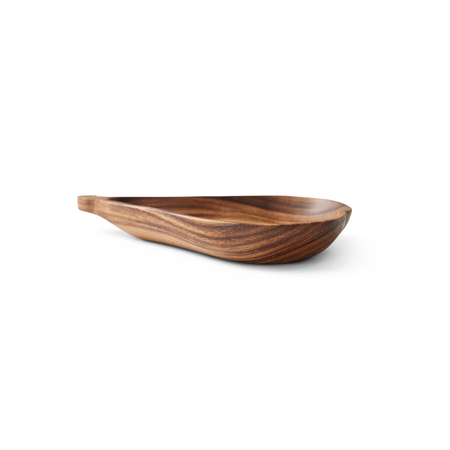 Acacia pear bowl M