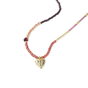 Adventurous Garnet Necklace Gold Colored Garnet - LEEF mode en accessoires