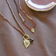 Adventurous Garnet Necklace Gold Colored Garnet - LEEF mode en accessoires
